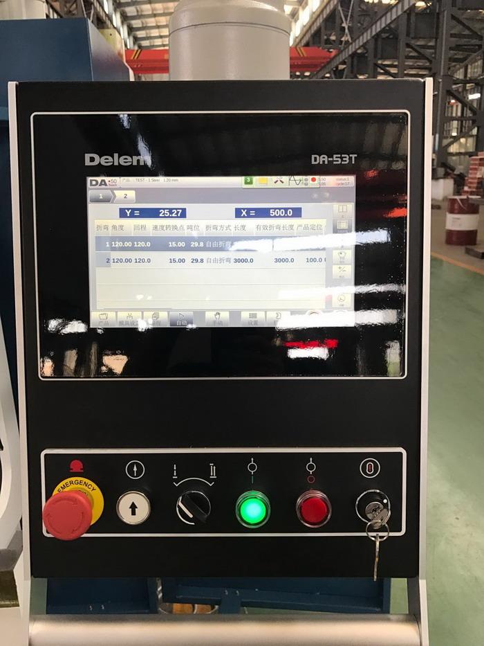 AHYW Yawei 5 axis cnc press brake DELEM DA53T Graphical bending machine  controller