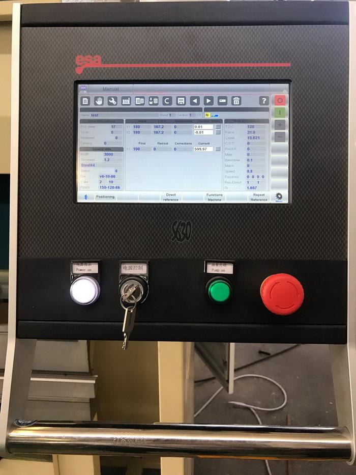 Italy made ESA S630 Graphical cnc sycnhro YAWEI PBH press brakes 4 axis