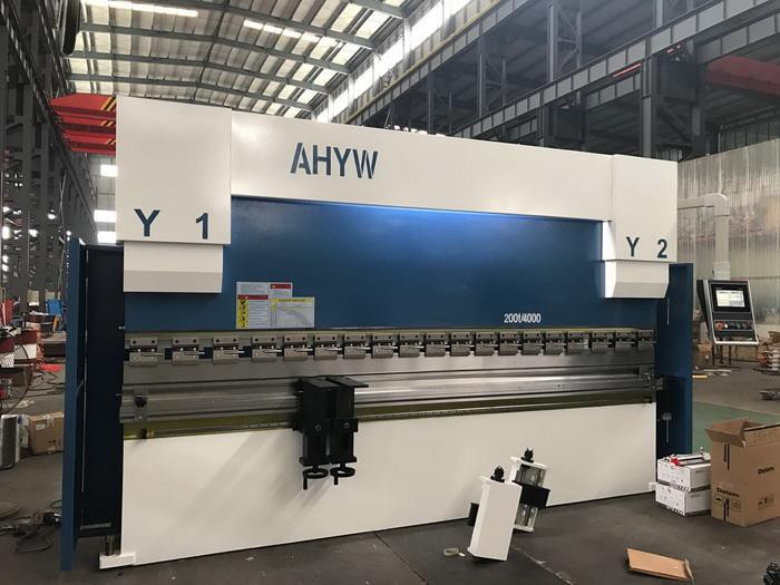 China AHYW Yawei PBH PBC  200T4M 4 axis  CNC Press brakes DA58T DELEM DA53T Touch screen controller
